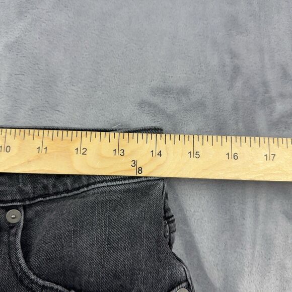 Madewell Jeans Womens Size 27 Faded Black Slim Demi Boot Cut Distressed *FLAW - Picture 11 of 16